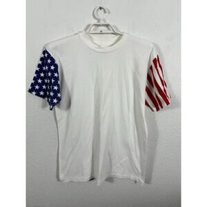 Vintage 1980s LA Sportswear Shirt Mens Size L TShirt Flag Single Stitch Hiphop